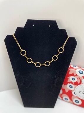 Plunder Gold Link Circle Necklace